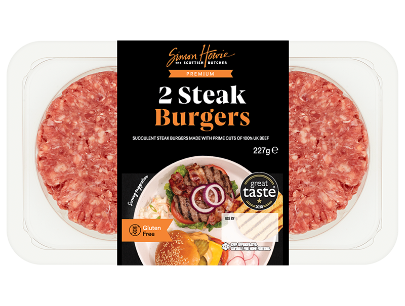 2 steak burgers