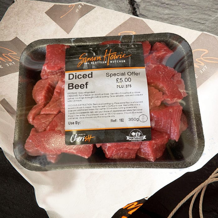 Cubed Steak (350g pack) Simon Howie
