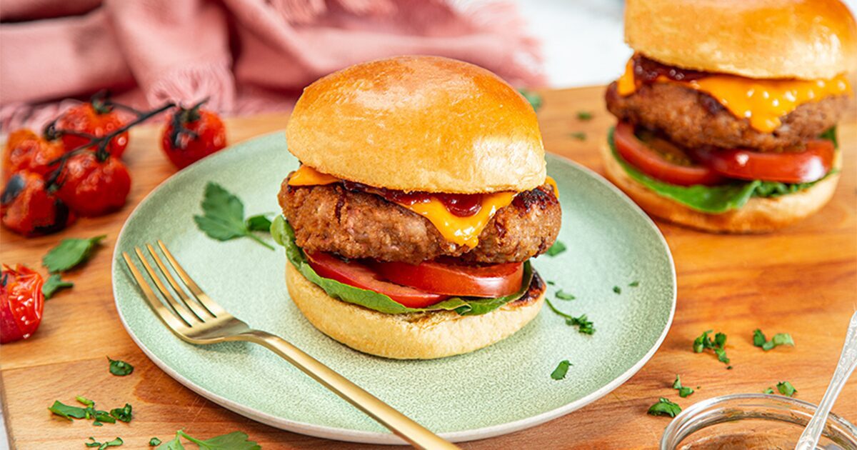 Homemade Sausage BBQ Burger Simon Howie Recipes