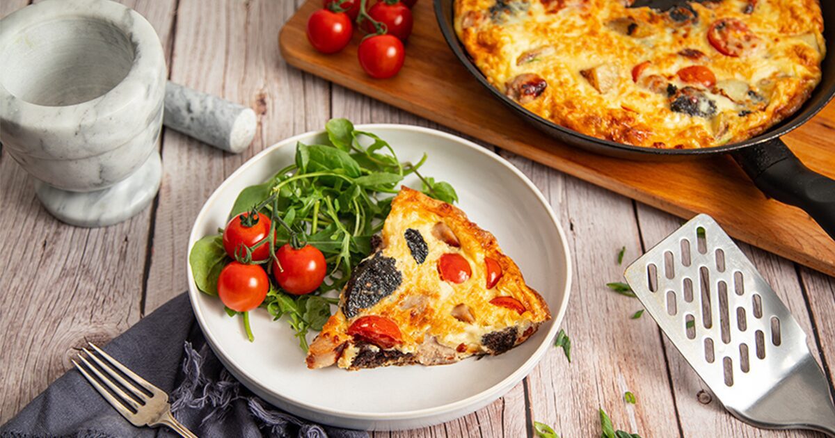 Sausage & Black Pudding Frittata | Simon Howie Recipes