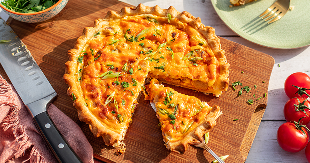Sausage & Bacon Quiche Simon Howie Recipes