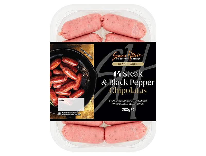 Black Label Steak & Black Pepper Chipolatas 280g