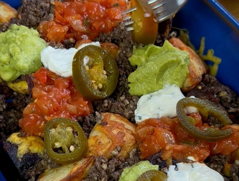 Fully Loaded Haggis (potato) Nachos | Simon Howie Recipes