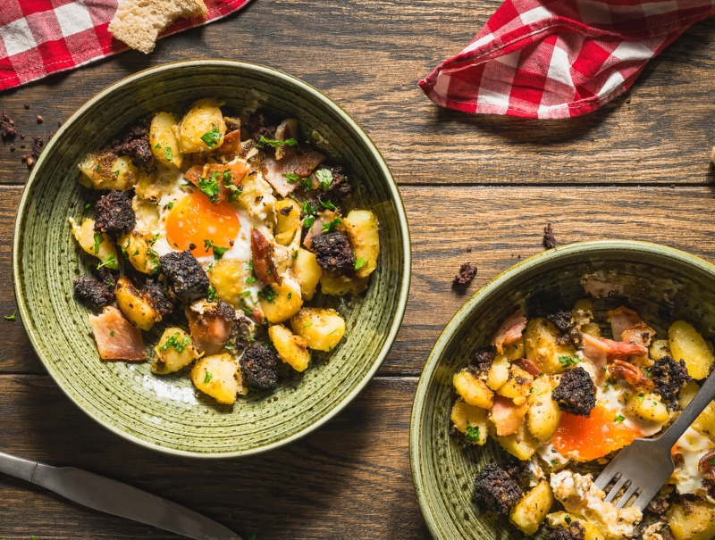 Black Pudding Potato Hash