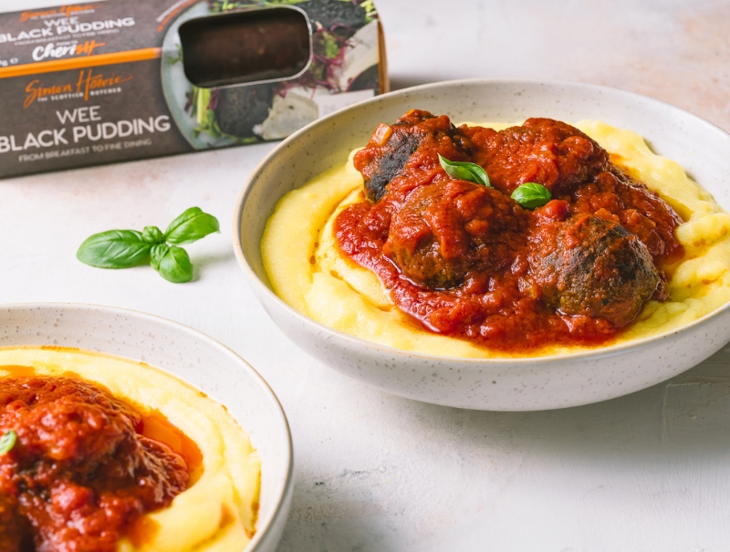 BLACK PUDDING MEATBALLS