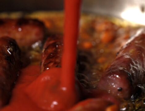 Bonfire Night Sausage & Bean Casserole