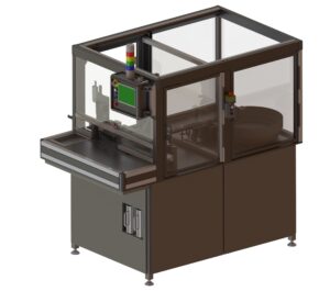 Render of a vial dispensing automation system