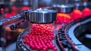 Vision system on a pharmaceutical production line