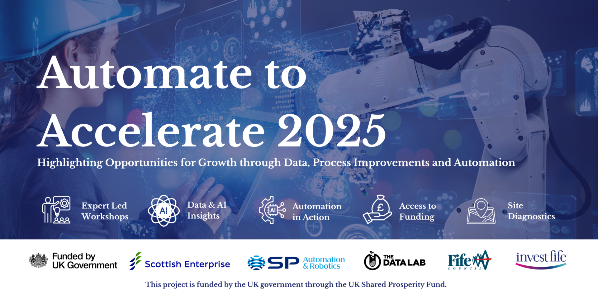 Automation Header Automate to Accelerate 2025 Header – SP Automation & Robotics