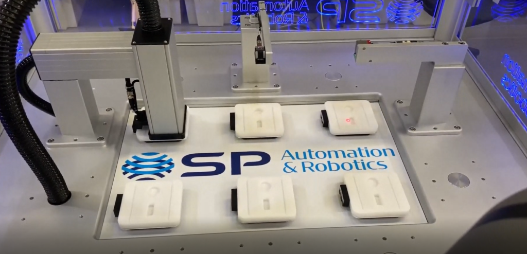 Tiles on top of the SP Automation & Robotics Demo Machine