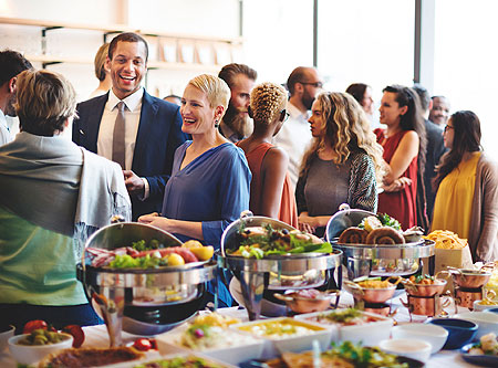 Group of people at a Hospitality event