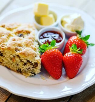 Scones at East Scryne Fruit Farm Shop & Tearoom