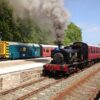 Steam train at Caledonian Railway, Brechin
