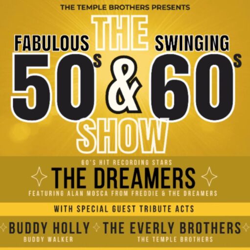 The Dreamers Fabulous 50s & Swinging 60s Show at Webster Memorial Theatre, Arbroath