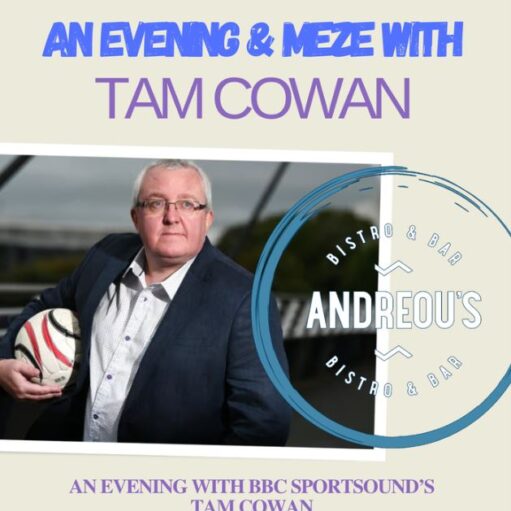An Evening & Meze with Tam Cowan at Andreou's Bistro, Arbroath
