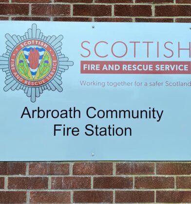 Arbroath Community Fire Station sign