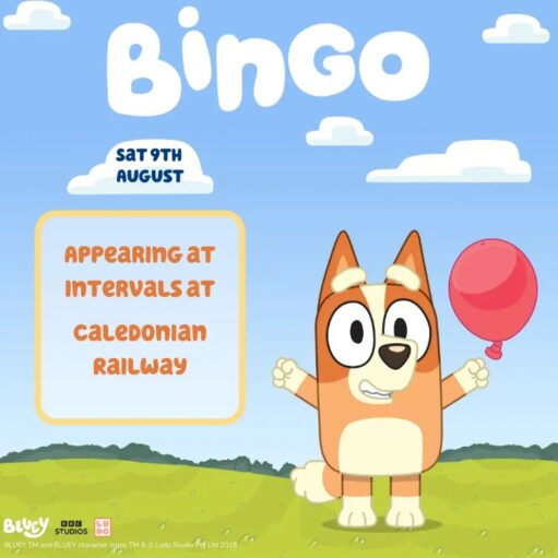 Bingo visits Caledonian Railway