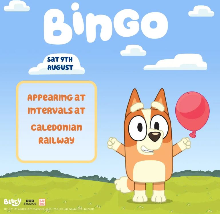 Bingo visits Caledonian Railway