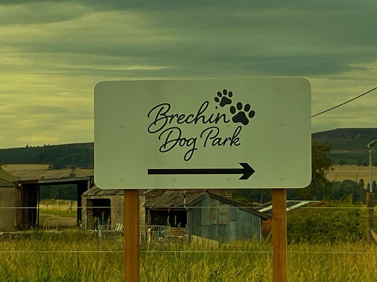 Sign for Brechin Dog Park