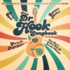 A retro-inspired promotional poster for "The Dr Hook Songbook," featuring Billy Shannon and his live band. The design uses a vintage sunburst background in shades of cream, teal, orange, and yellow, with a stylized acoustic guitar at the center. The names of classic hits, including "Sylvia's Mother," "Sexy Eyes," "Sharing The Night Together," and "When You're In Love With A Beautiful Woman," are scattered around the central logo in a playful, cursive font.
