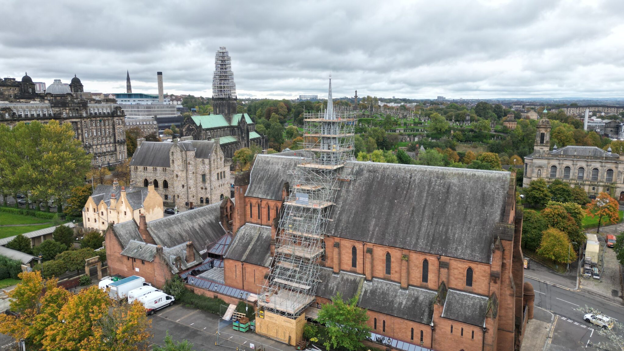 Zenith Property Barony Hall Spire Scaffold