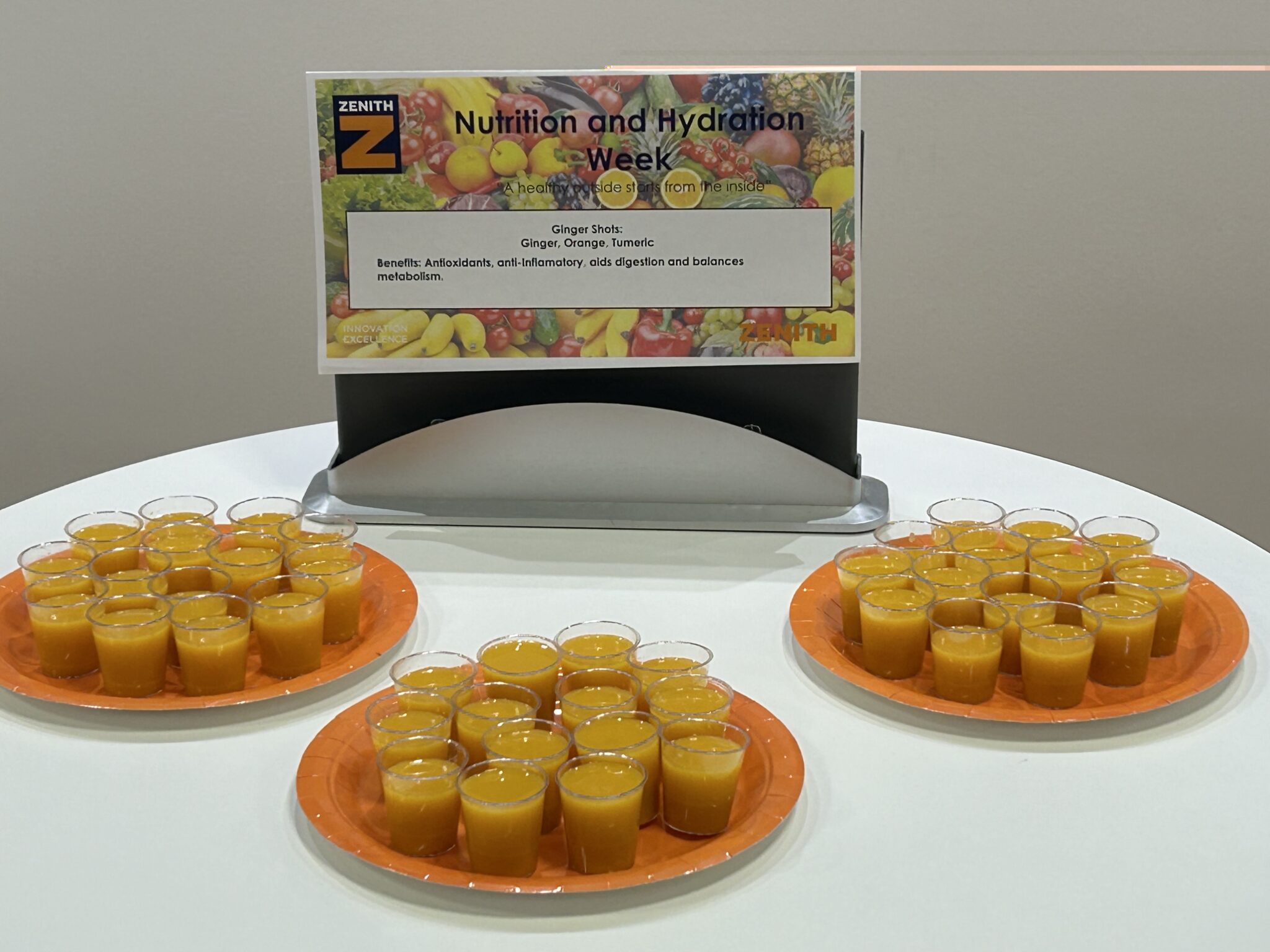 Zenith support Nutrition and Hydration Week